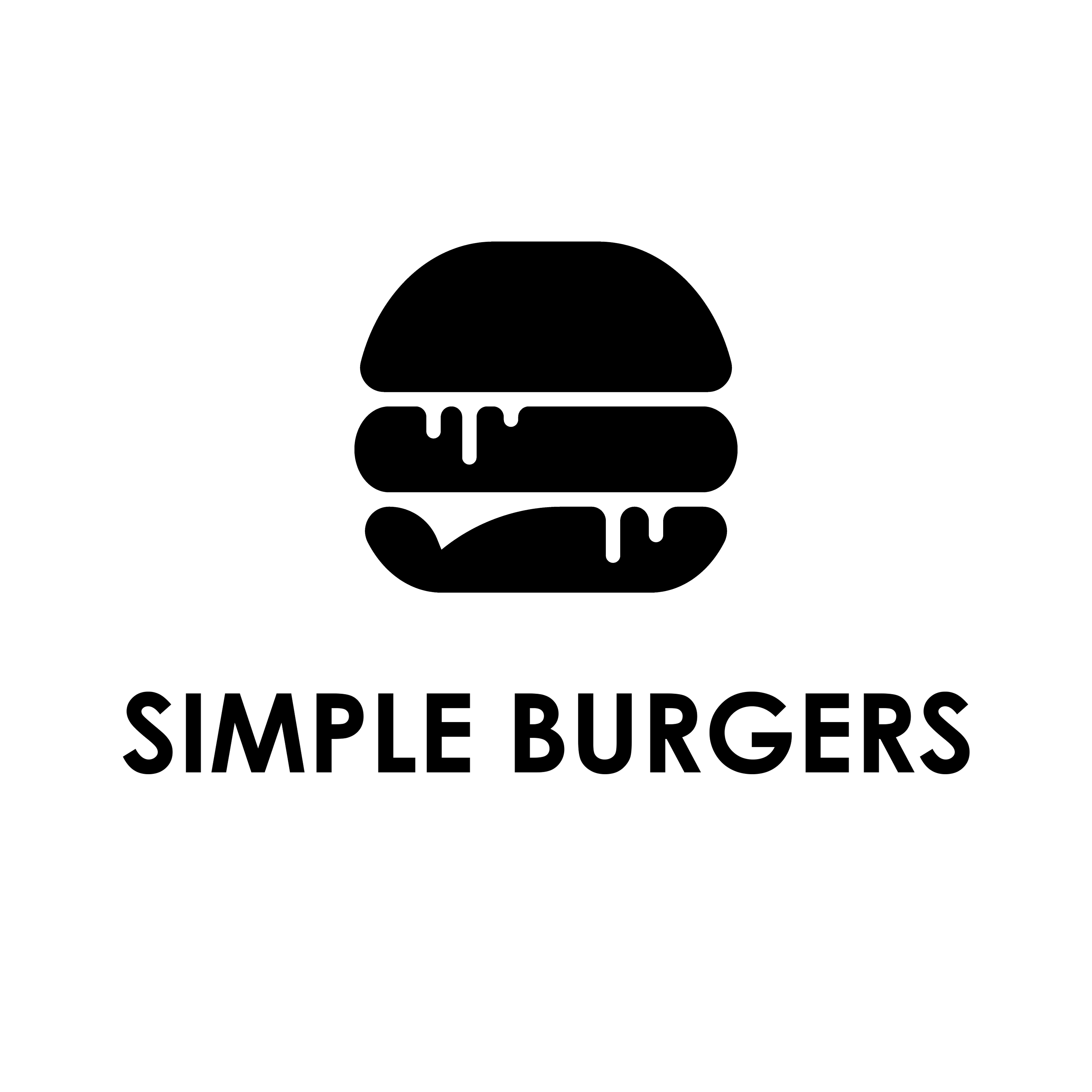 simple burger logo